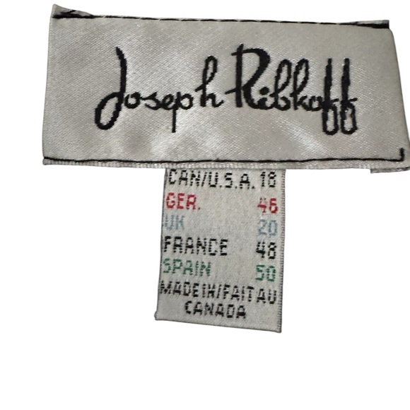 Joseph Ribkoff Black and Silver Ruffled Buttoned Blouse - Picture 6 of 6